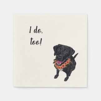 Serviette En Papier Black Lab Custom Cocktail Napkin