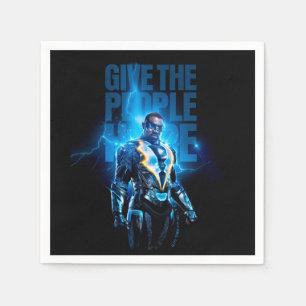 Serviette En Papier Black Lightning - Donnez De L'Espoir Aux Gens