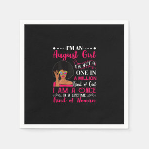 Serviette En Papier Black Women August Birthday
