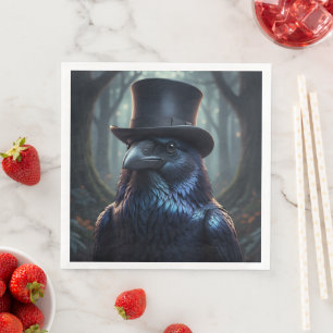 Serviette En Papier Blackbird La fête du Corbeau