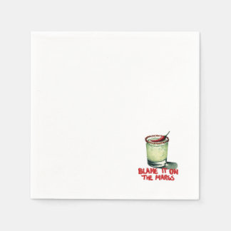 Serviette En Papier Blâmez-Le Sur Les Serviettes Margs