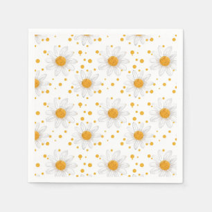 Serviette En Papier Blancs clairs avec Centres Jaunes