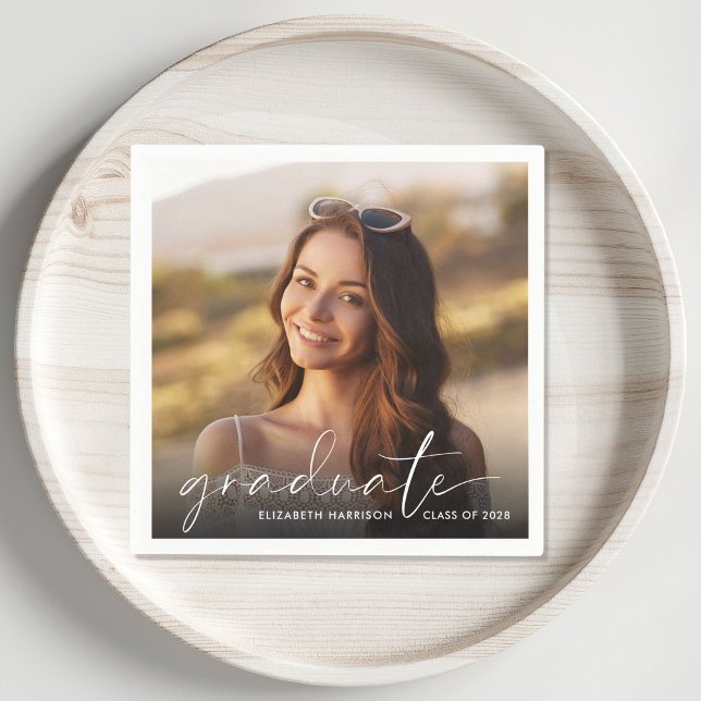 Serviette En Papier Blancs photo superposition de la partie de graduat (Créateur téléchargé)