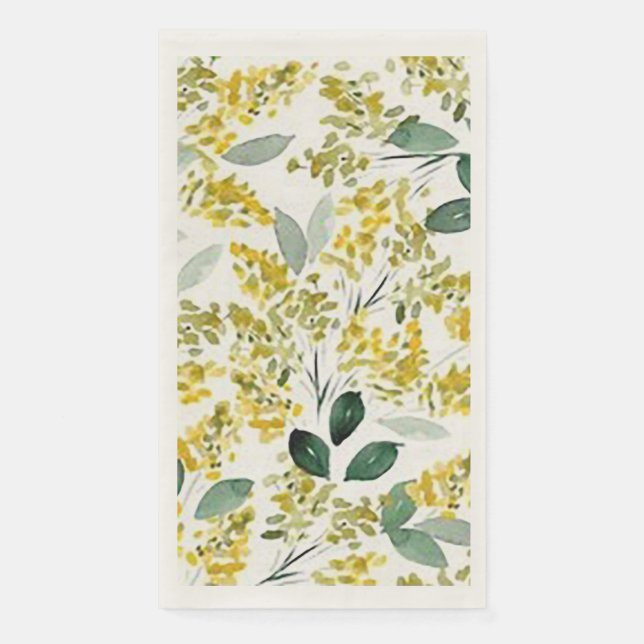 Serviette En Papier "Blé jaune" (Devant)