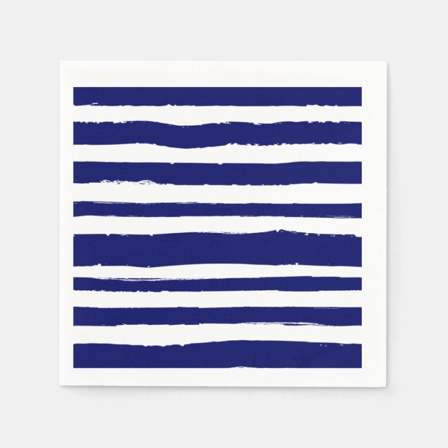 Serviette En Papier Bleu de la Marine (Devant)