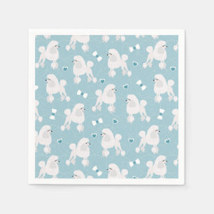 Serviette En Papier Bleu des Motifs de canicules et de vaches blanches