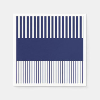 Serviette En Papier Bleu et blanc