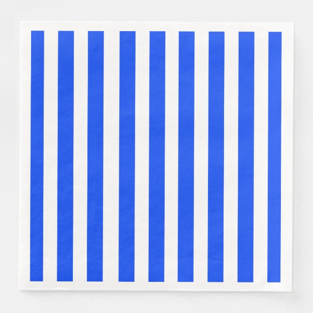 Serviette En Papier Bleu et Motif blanc pour voiles verticales (Devant)