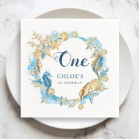 Bleu et or sous la mer Anniversaire