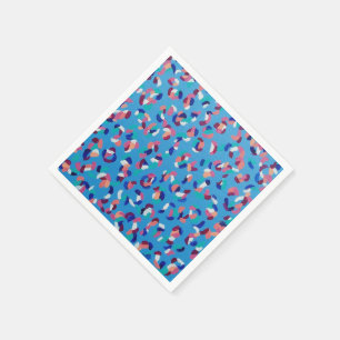 Serviette En Papier Bleu étoile en chute Abstrait