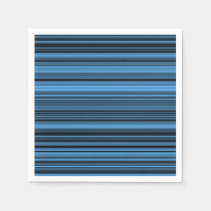 Serviette En Papier Bleu - Grandes noires