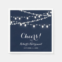 Bleu Marine | Élégante Fête de Retraite Classique
