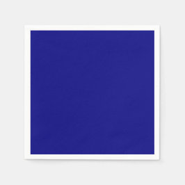 Serviette En Papier Bleu Marine Uni