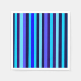 Serviette En Papier Bleu multiton