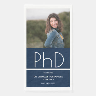Serviette En Papier Bleu Photo Doctorat