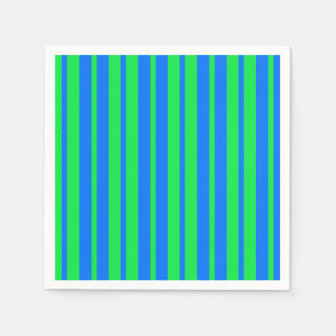 Serviette En Papier Bleu Vert élégant Grandes Motifs Design