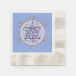 Serviette En Papier Bleus d'été Papier Étoile Juive Naples
