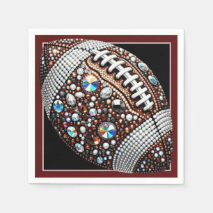 Serviette En Papier Bling Football Party Big Game Bowl Jeu