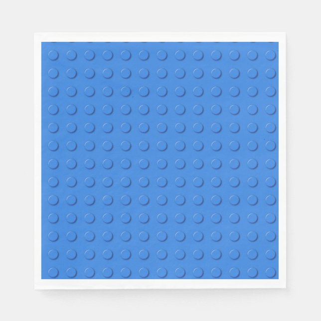 Serviette En Papier Bloc de brique de l'immeuble bleu mignon (Devant)