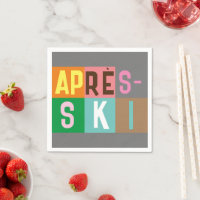 Bloc de couleurs après ski Retro Skier