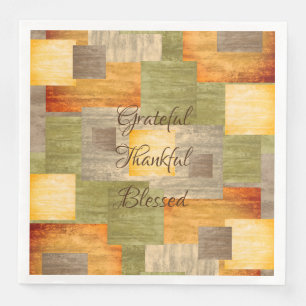 Serviette En Papier Blocs couleur automne