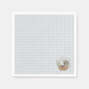Serviette En Papier Blue Farmers Market Farm Fresh