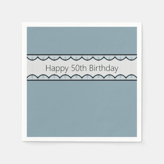 Serviette En Papier Blue Grey (Devant)