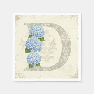 Serviette En Papier Blue Hydrangea, par Natasha Us