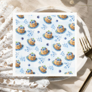 Serviette En Papier Blueberry Pancake Baby Brunch Baby shower