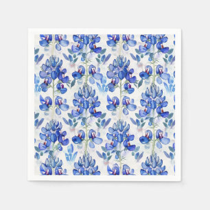 Serviette En Papier Bluebonnet Texas Wild Flower Motif