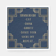 BM Bat Bar Mitzvah Marine Art Déco