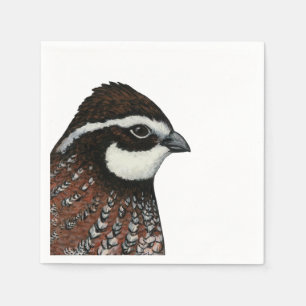 Serviette En Papier Bobwhite Quail Head