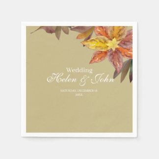 Serviette En Papier Boda Otoñal