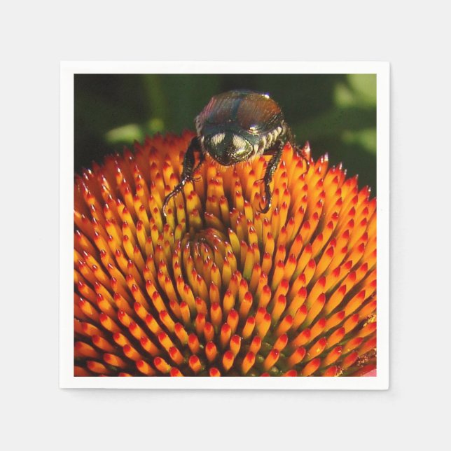 Serviette En Papier Bogue sur la fleur (Devant)
