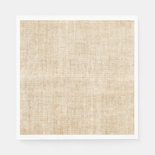 Serviette En Papier Boho Burlap Tan Rustique