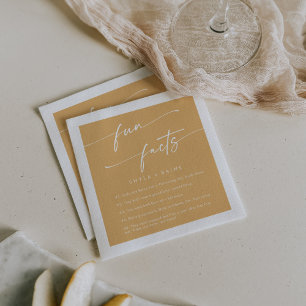 Serviette En Papier Boho Chic Jaune Marigold Mariage Fun Fact Naples