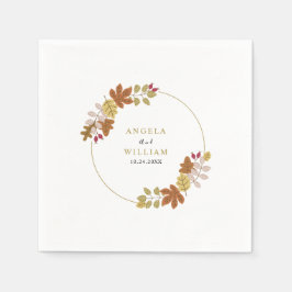 Serviette En Papier Boho Chic Mariage de automne