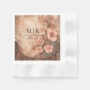 Serviette En Papier Boho Cowgirl Western Florals Mariage