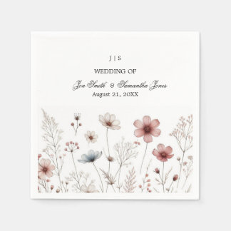 Serviette En Papier Boho floral été simple