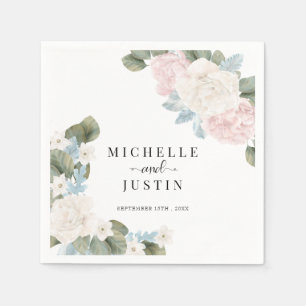 Serviette En Papier Boho Flowers Mariage photo hiver