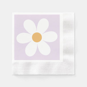 Serviette En Papier Boho lilas de marais rétro