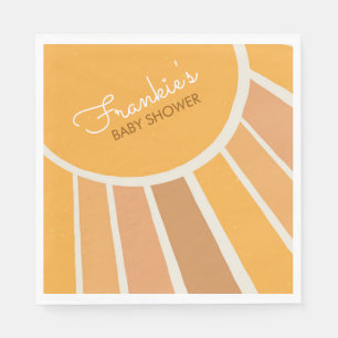 Serviette En Papier Boho Little rayon de soleil Baby Shower