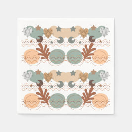 Serviette En Papier Boho modern geometric wallpaper