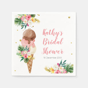 Serviette En Papier Boho Pampas Glace Grass Couples douche Napkin