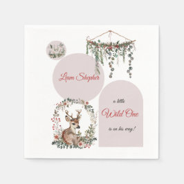 Serviette En Papier Boho personnalisable Wild Little Deer Baby shower