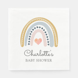 Serviette En Papier Boho Rainbow Baby shower classique papier