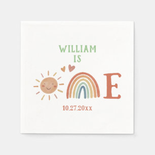 Serviette En Papier Boho Rainbow fête d'anniversaire