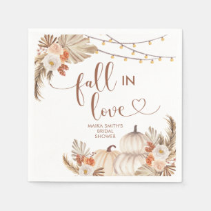 Serviette en papier Boho Rustic Pumpkin Fall in Lo