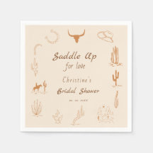 Boho Western Saddup Cowboy douche nuptiale