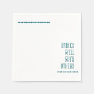 Serviette En Papier Boire bien avec d'autres - Napkin
